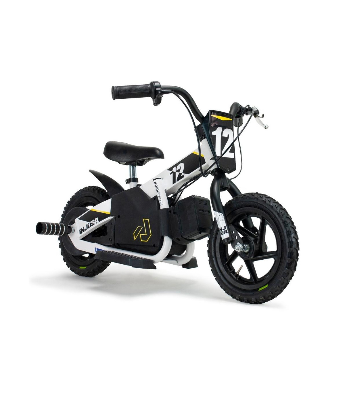 INJUSA Vélo électrique pour Enfant de 4 à 8 Ans avec Batterie 24 V, Roues  gonflables de 16, Frein à Tambour, sans pédales Vitesse maximale 16 km/h  Rouge : : Jeux et Jouets