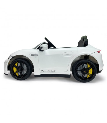 Elektroauto Porsche Taycan 12V Weiß