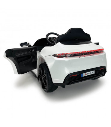 Elektroauto Porsche Taycan 12V Weiß